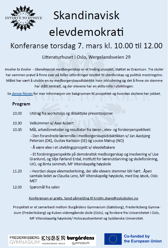 Invitasjon til konferansen - s.1 Tekst