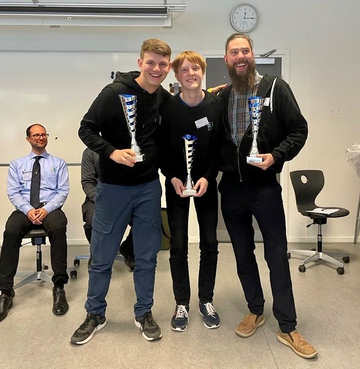 Vinnerlaget Noah (Sveits), Trym (Kuben) og Morten (Danmark)