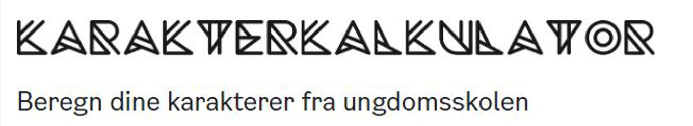 Karakterkalkulator