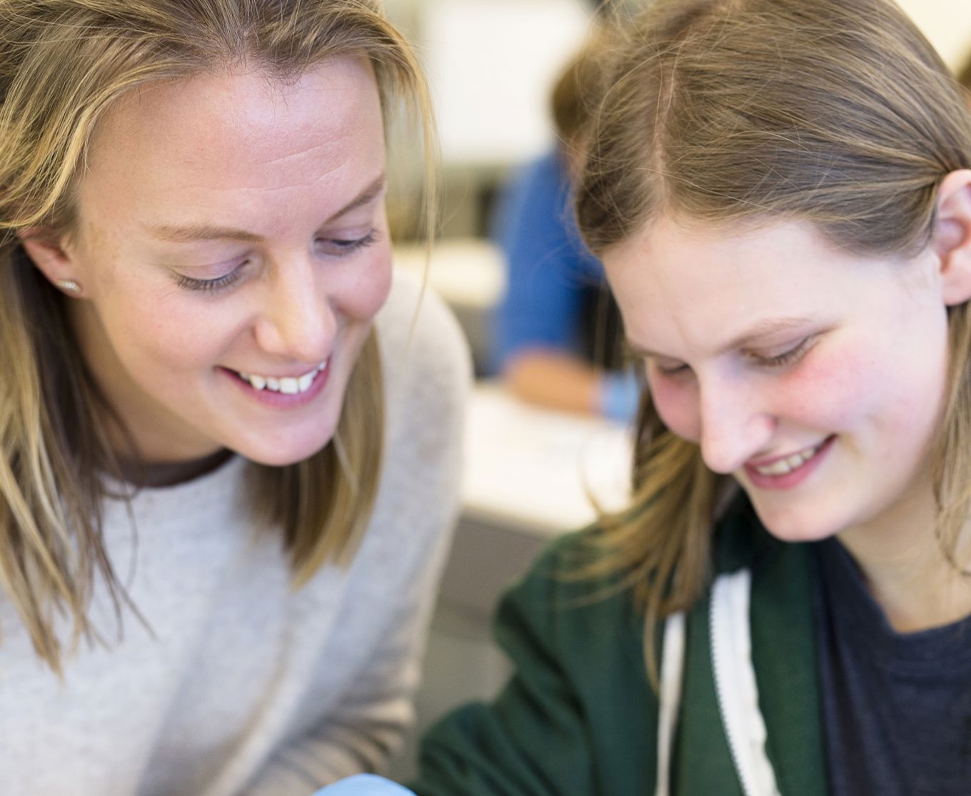 Foto: Annette Larsen Voksen med elev