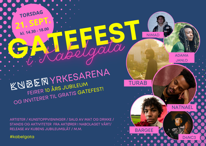 Plakat med program for Gatefest